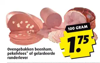 Boni Ovengebakken beenham pekelvlees of gelardeerde runderlever aanbieding
