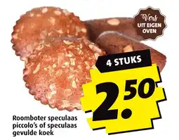 Boni Roomboter speculaas piccolo's of speculaas gevulde koek aanbieding