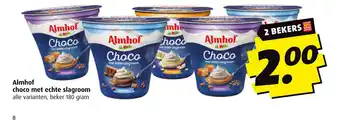 Boni Almhof choco met echte slagroom aanbieding