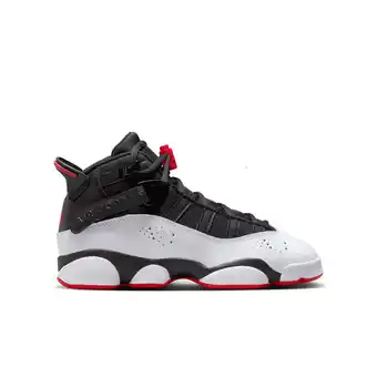 Foot Locker Jordan 6 Rings Kindersneakers - Zwart - Maat 38 - Leer aanbieding