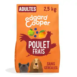 Zooplus 2x2,5kg Edgard & Cooper Adult Graanvrij Kip - Droog hondenvoer aanbieding