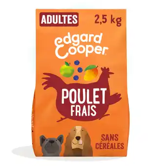 Zooplus 2x2,5kg Edgard & Cooper Adult Graanvrij Kip - Droog hondenvoer aanbieding