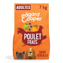 Zooplus 2x7kg Edgard & Cooper Adult Graanvrij Kip - Droog hondenvoer aanbieding