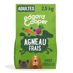 Zooplus 2x2,5kg Edgard & Cooper Adult Lam graanvrij - Droog hondenvoer aanbieding
