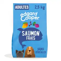 Zooplus 2x2,5kg Edgard & Cooper Adult zalm zonder granen - Droog hondenvoer aanbieding