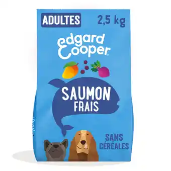 Zooplus 2x2,5kg Edgard & Cooper Adult zalm zonder granen - Droog hondenvoer aanbieding