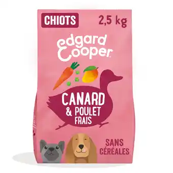 Zooplus 2x2,5kg Edgard & Cooper Puppy eend, kip zonder granen - Droog hondenvoer aanbieding