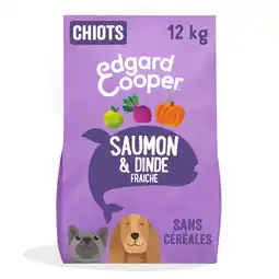 Zooplus 2x12kg Edgard & Cooper Puppy zalm, kalkoen graanvrij - Droog hondenvoer aanbieding
