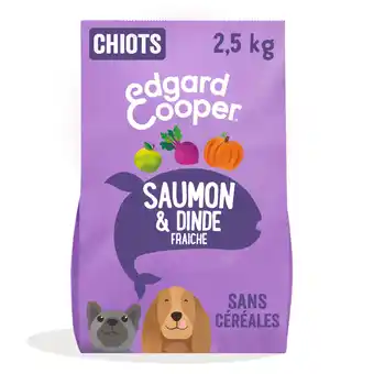 Zooplus 2x2,5kg Edgard & Cooper Puppy zalm, kalkoen graanvrij - Droog hondenvoer aanbieding