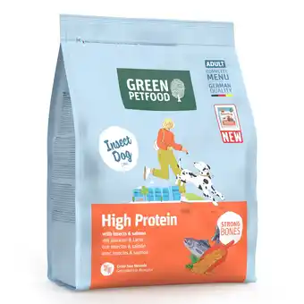 Zooplus 900g Green Petfood High Protein Insecten & Zalm Hondenvoer droog aanbieding