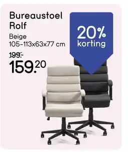 Leen Bakker Bureaustoel Rolf aanbieding