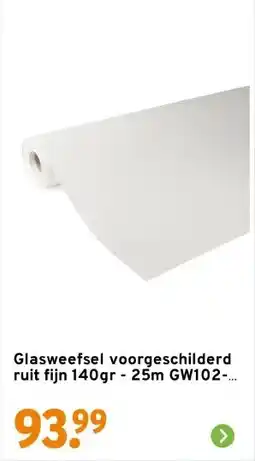 GAMMA Glasweefsel voorgeschilderd ruit fijn 140gr - 25m GW102-25 aanbieding
