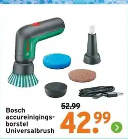 GAMMA Bosch accureinigings- borstel Universalbrush aanbieding