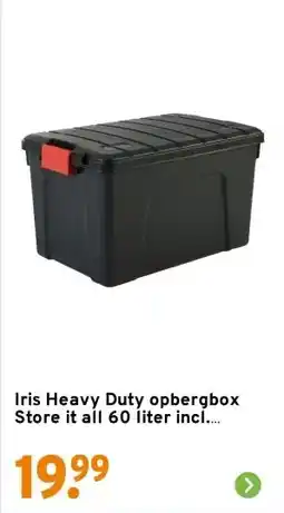 GAMMA Iris Heavy Duty opbergbox Store it all 60 liter incl. deksel aanbieding
