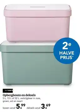 Blokker Opbergboxen en deksels aanbieding