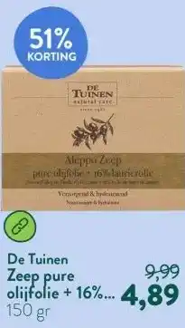 Holland & Barrett Zeep pure olijfolie + 16% laurierolie aanbieding