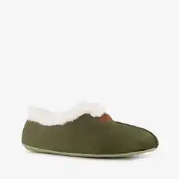Scapino Thu!s gevoerde dames pantoffels groen aanbieding