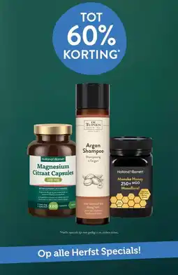 Holland & Barrett alle Herfst Specials aanbieding