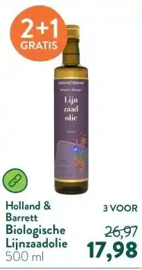 Holland & Barrett Biologische Lijnzaadolie aanbieding