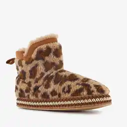 Scapino Thu!s gevoerde dames pantoffels met luipaardprint aanbieding