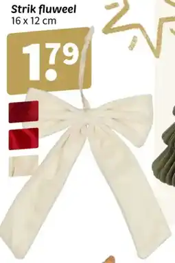 Wibra Strik fluweel aanbieding
