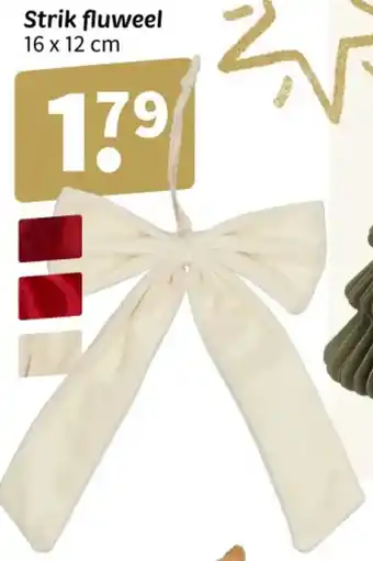 Wibra Strik fluweel aanbieding