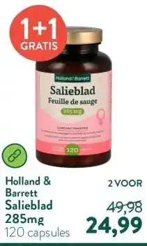 Holland & Barrett Salieblad 285mg aanbieding