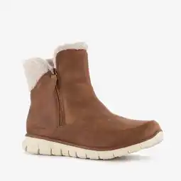 Scapino Skechers Synergy - Collab gevoerde dames enkellaarsjes bruin aanbieding