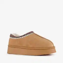 Scapino Thu!s lage kinder pantoffels cognac aanbieding