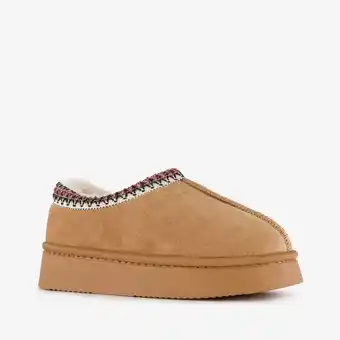Scapino Thu!s lage kinder pantoffels cognac aanbieding