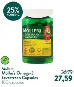 Holland & Barrett Möller's Omega-3 Levertraan Capsules aanbieding