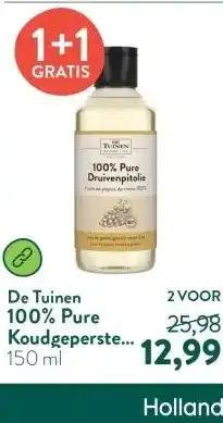 Holland & Barrett 100% Pure Koudgeperste Jojoba Olie aanbieding