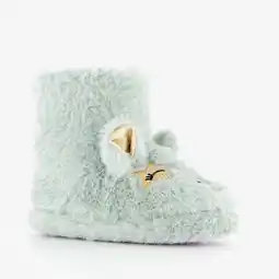Scapino Thu!s kinder pantoffels muis mintgroen aanbieding