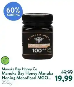 Holland & Barrett Manuka Bay Honey Manuka Honing Monofloral MGO 100 aanbieding