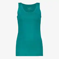 Scapino TwoDay dames GOTS singlet groen aanbieding