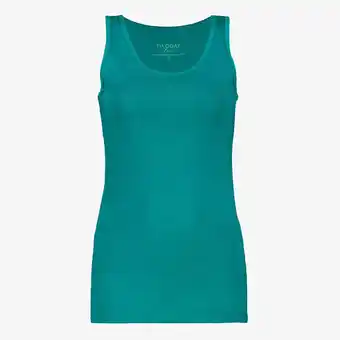 Scapino TwoDay dames GOTS singlet groen aanbieding
