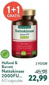 Holland & Barrett Nattokinase 2000FU 100mg aanbieding