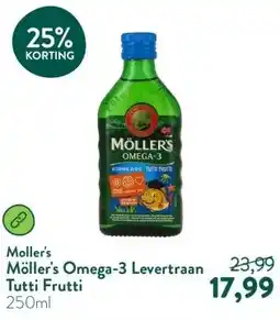 Holland & Barrett Möller's Omega-3 Levertraan Tutti Frutti aanbieding