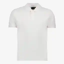 Scapino Unsigned basic heren GOTS polo wit aanbieding