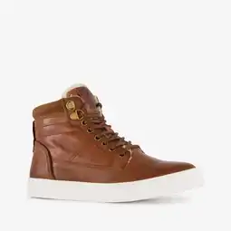 Scapino Groot leren jongens veterschoenen bruin aanbieding