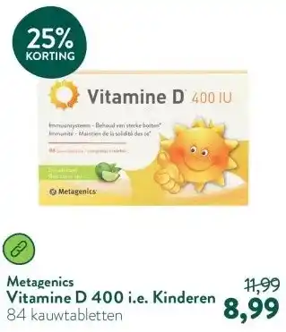 Holland & Barrett Vitamine D 400 i.e. Kinderen aanbieding