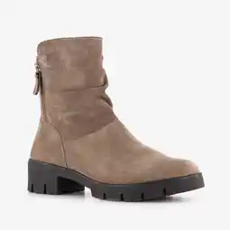Scapino Hush Puppies suede dames boots beige aanbieding