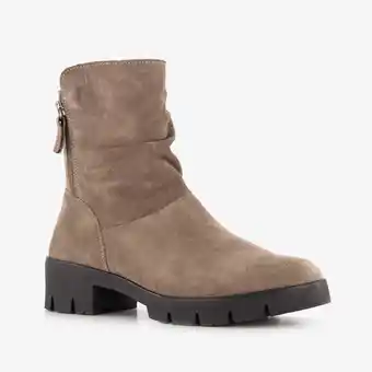 Scapino Hush Puppies suede dames boots beige aanbieding