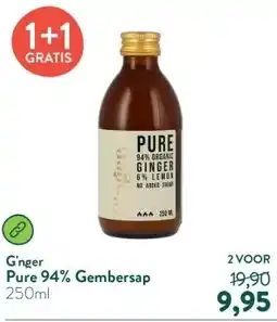 Holland & Barrett Pure 94% Gembersap aanbieding