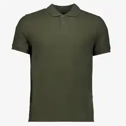 Scapino Unsigned heren GOTS polo donkergroen aanbieding