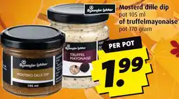 Boni Mosterd dille dip of truffelmayonaise aanbieding