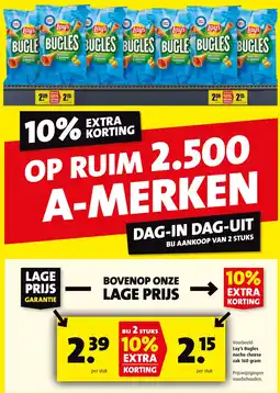 Boni Lay's Bugles nacho cheese aanbieding