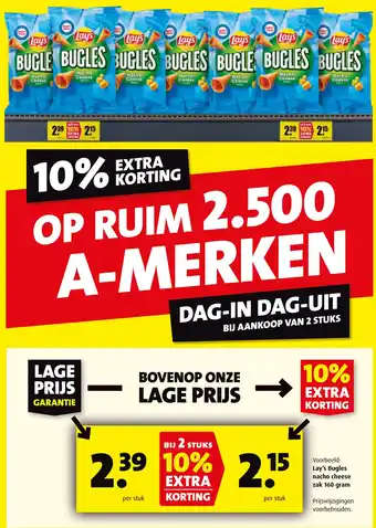 Boni Lay's Bugles nacho cheese aanbieding