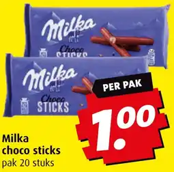 Boni Milka choco sticks aanbieding