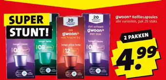Boni Gwoon koffiecapsules aanbieding